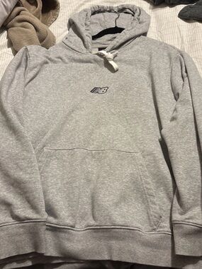 New Balance Light Gray Men's Pullover Hoodie